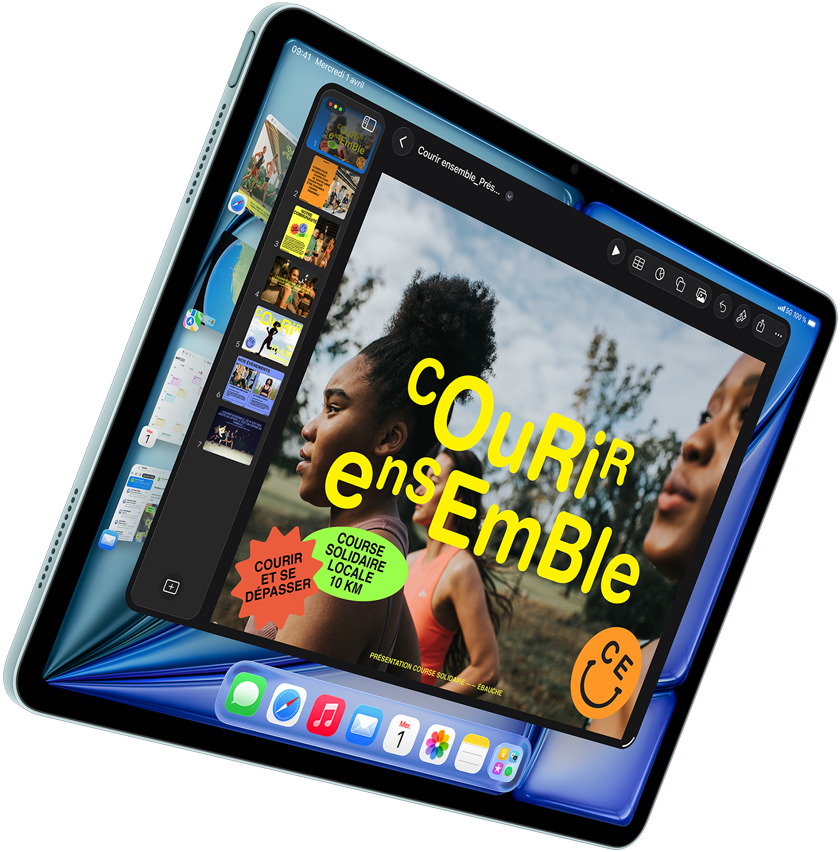 iPad Air en bleu